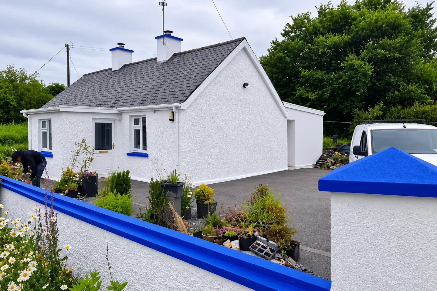 Cottage exterior after restoration work