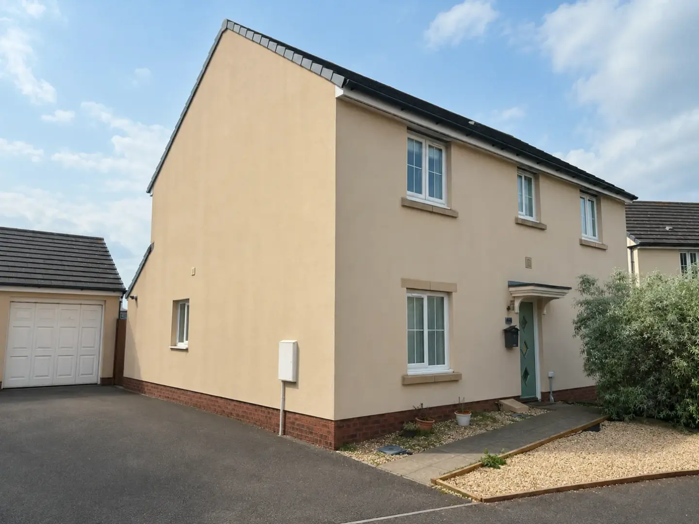 House render after cleaning, fully restored