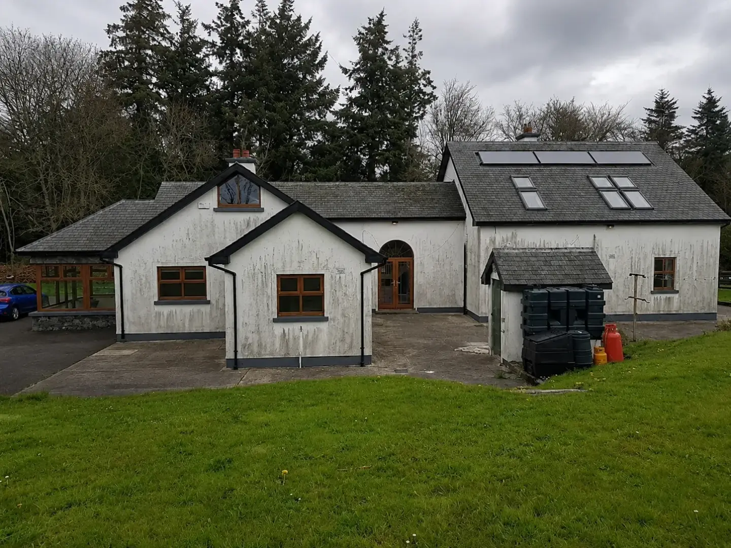 Property exterior before render cleaning